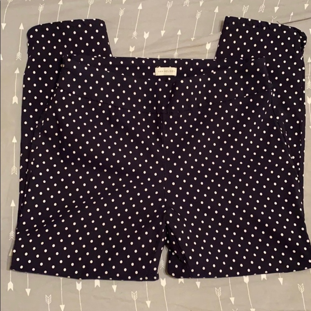 Brand new navy and with polka dot stretchy pants